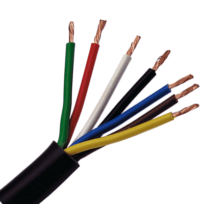 Kabel 7-adrig für Anhängerbeleuchtung